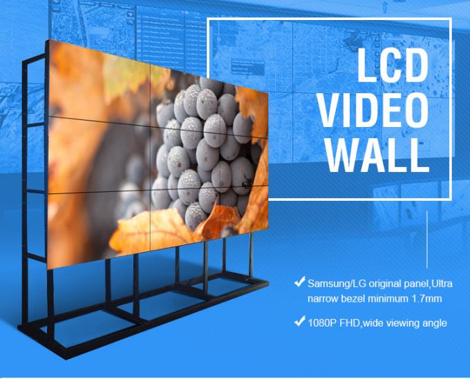 700 Neten Flexibele LCD Videomuur Hoge Definitie het Comité 3x2 van 55 Duimsamsung Zonder grenzen