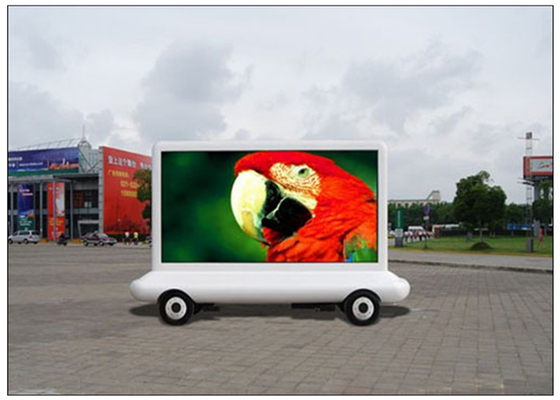 8000nits helderheidsvrachtwagen LEIDENE van de Reclametaxi Vertoning 10000 pixel met het Controlesysteem Van verschillende media