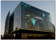 P16 High Transparent LED Display , Outdoor Video Glass Wall working Temperature -10~40℃