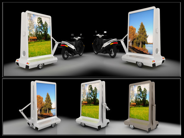 HUAWEI 5G Wireless P5 Outdoor Mobile Truck Car Taxi LED Display IP65 Waterproof , Motorcycle OLED Moving Message Display